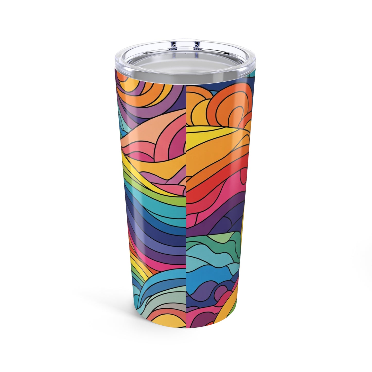 20 Oz Stainless Steel Tumbler With Double Wall Vacuum Insulation Travel Mug Spill Resistant For Hot Or Cold
