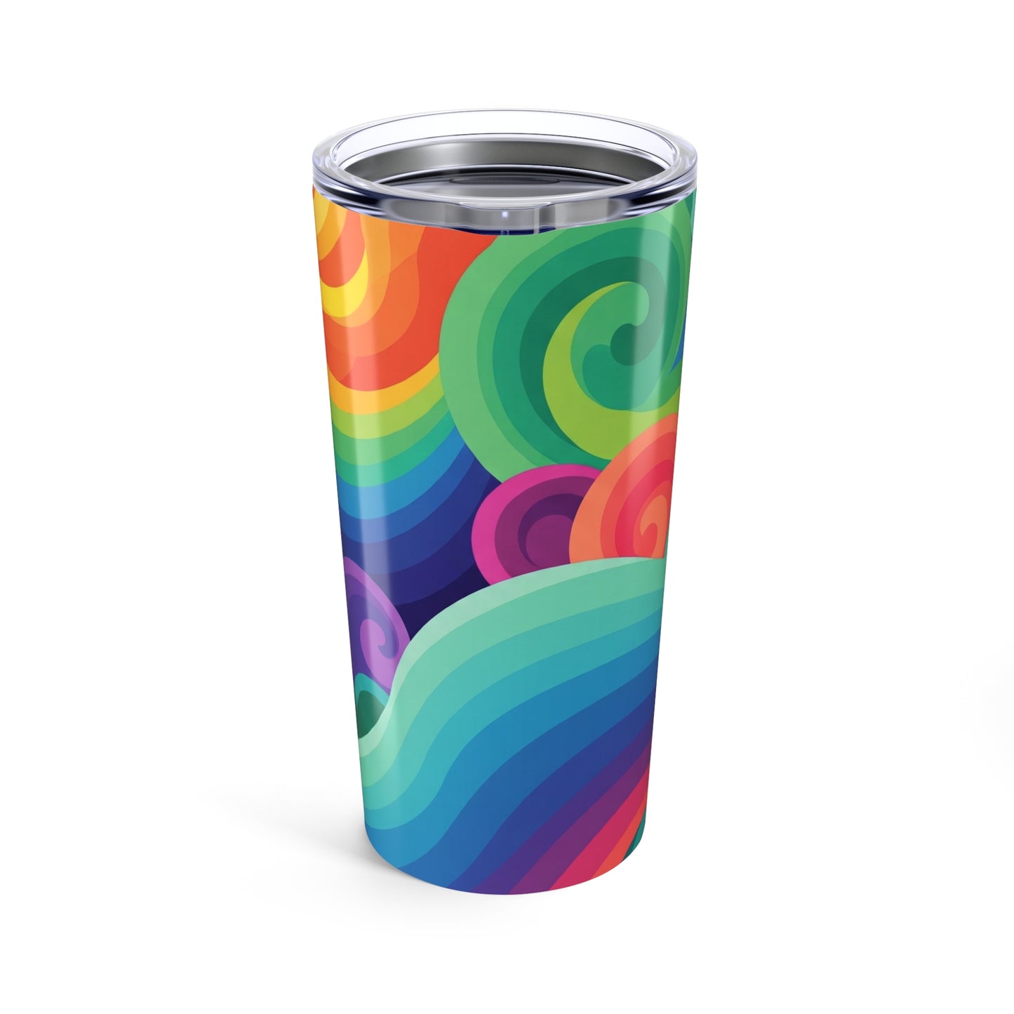 20oz Stainless Steel Travel Mug With Double Wall Vacuum Insulation For Hot Cold Beverages Featuring Vibrant