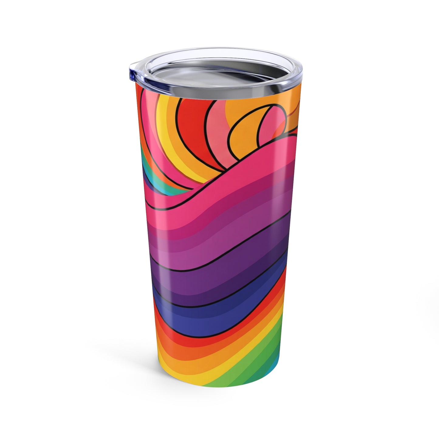 20 Oz Stainless Steel Tumbler With Design Double Wall Insulation Leak Proof Hot And Cold Beverages Dishwasher Safe