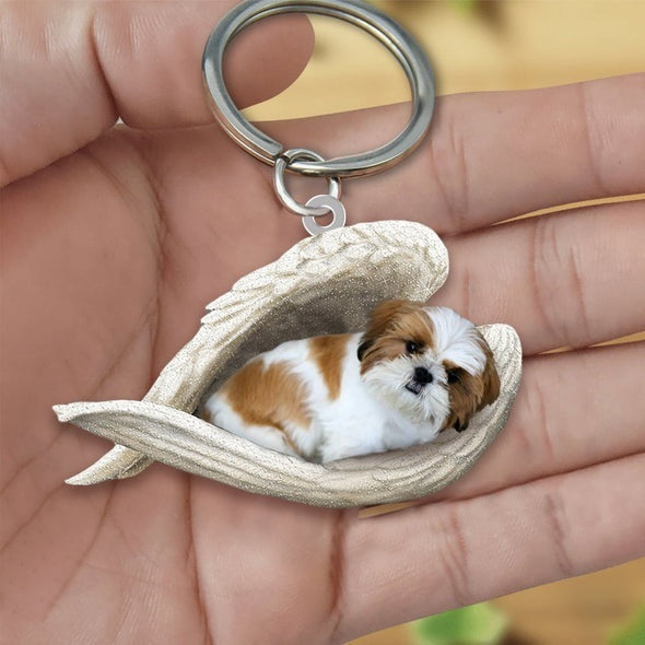 Dog Keychain Acrylic Fashion Accessory With Single Sided Printing Durable Key Ring 4 5 CMs Gift For Dog Lovers
