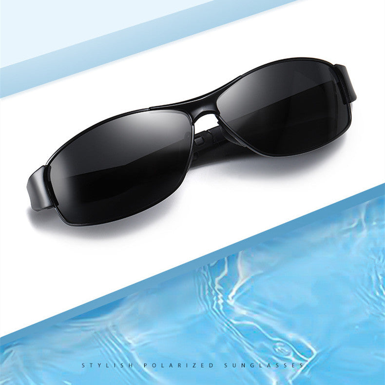 Mens Polarized Square Frame Sunglasses With UV Protection TAC Lens For Driving And Outdoor Sports All Day Wear