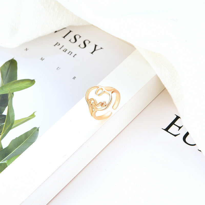 Geometric Alloy Ring For Women Fashion Jewelry Geometric Design For Everyday Wear And Commute Daily Wear Style