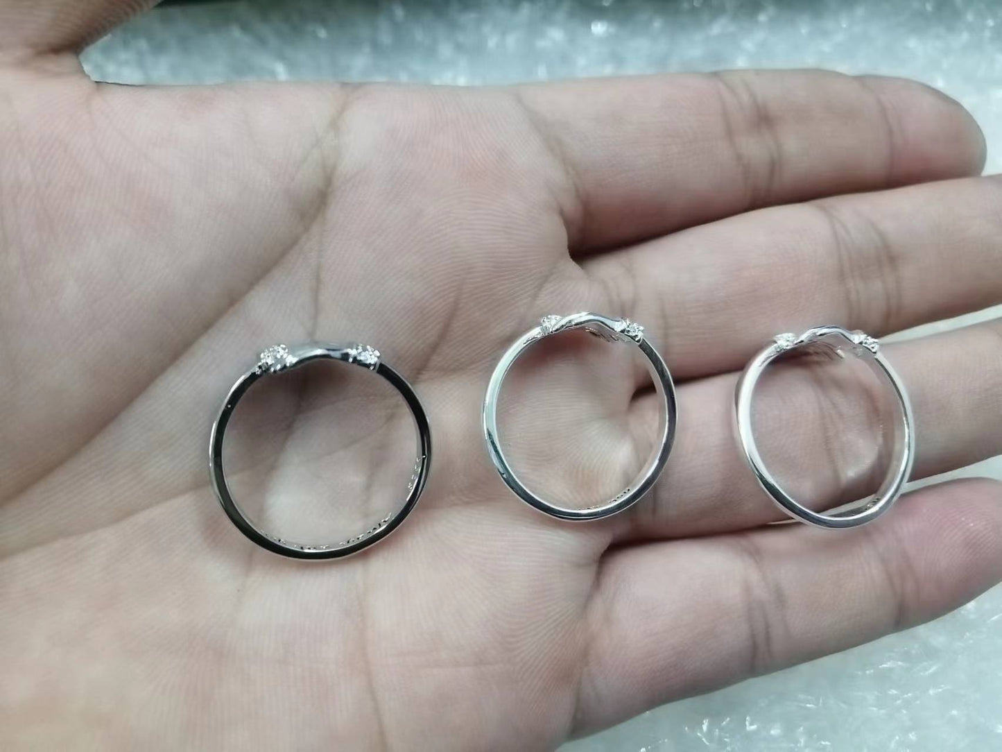 Open Hug Ring Gold Plated Adjustable Silver Ring With Diamond Treatment Open Mouth Fashion Jewelry For Women Today