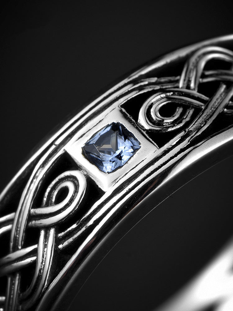 Mens Copper Ring Vintage Geometric Retro Square Ring Simple Stylish Adjustable Electroplated Finish Unisex Chic