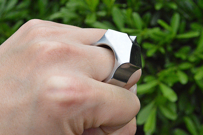 Brass Self Defense Ring For Women 27mm Outer Diameter Wide