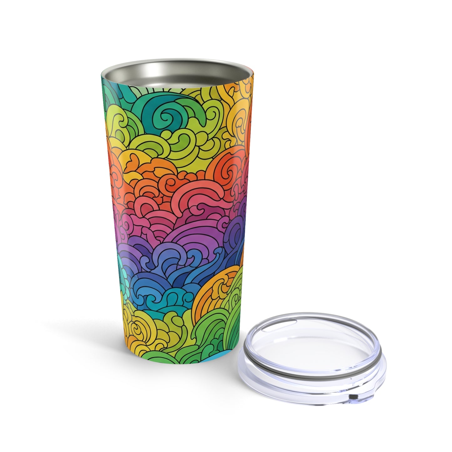 20 Oz Steel Tumbler With Double Wall Insulation Leak Proof Lid For Hot And Cold Drinks BPA Free Durable Dishwasher