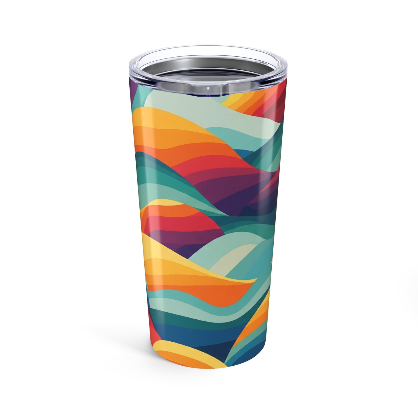 20oz Stainless Steel Tumbler With Printed Design Double Wall Vacuum Insulation Spill Resistant And Dishwasher Safe