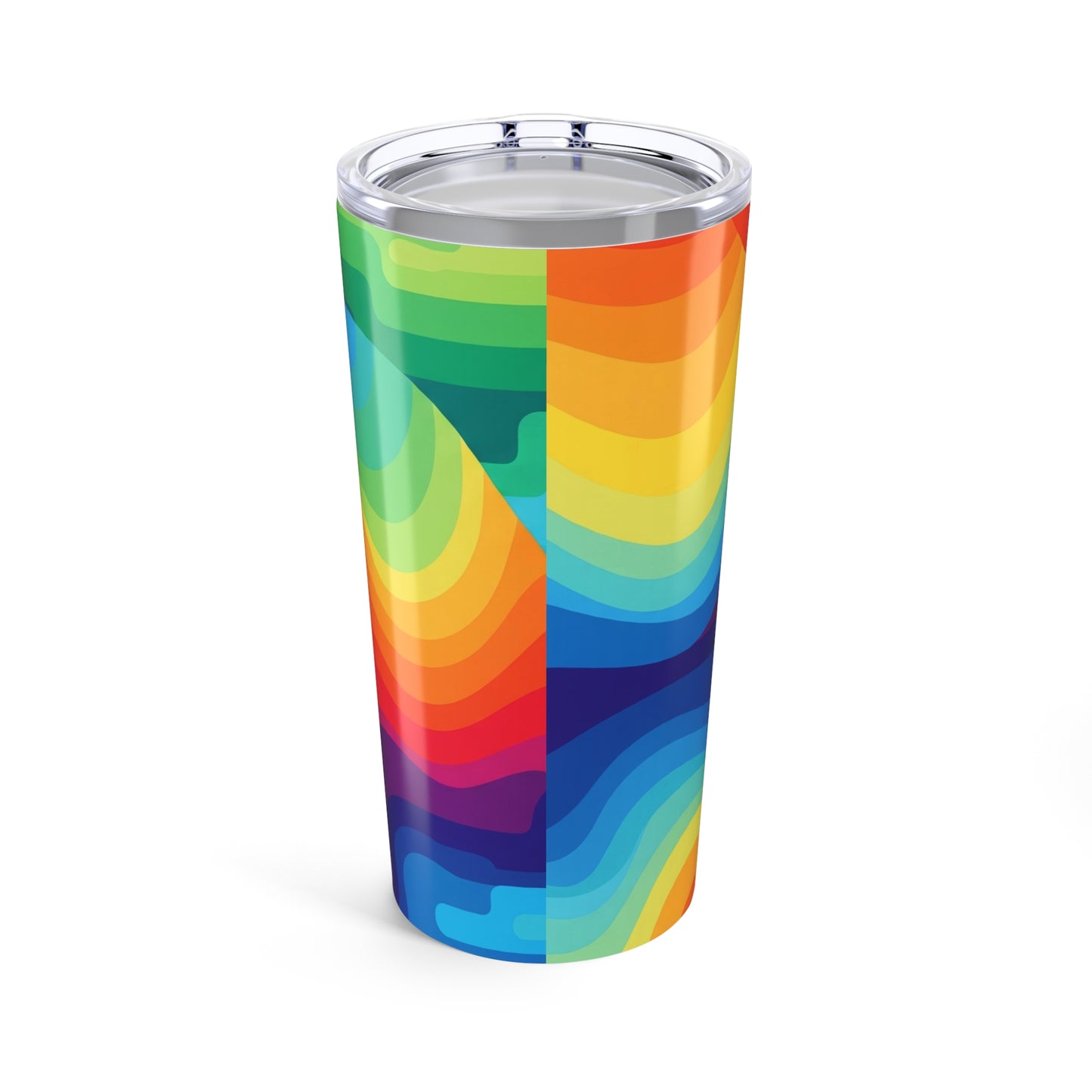 20 Oz Stainless Steel Tumbler With Double Wall Vacuum Insulation Leak Proof Printed Design For Hot And Cold