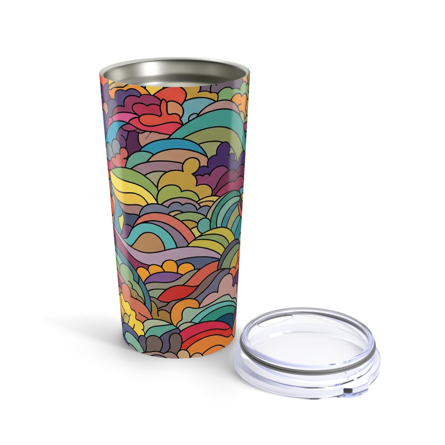 20oz Stainless Steel Tumbler With Double Wall Vacuum Insulation Spill Resistant Travel Mug For Hot And Cold