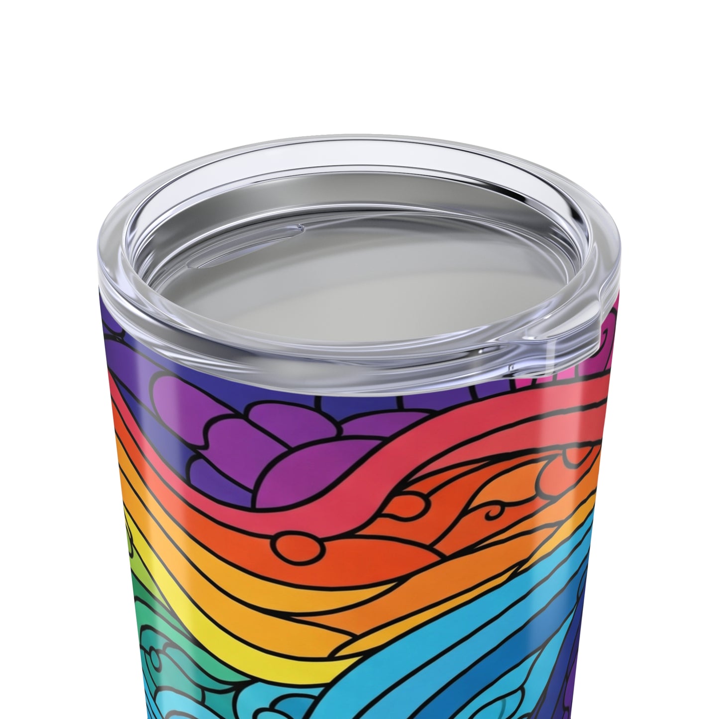 20oz Steel Printed Travel Mug With Double Wall Vacuum Insulation Leak Proof Design For Hot And Cold Beverages