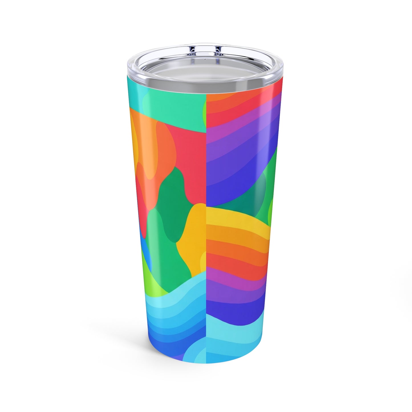 20 Oz Stainless Steel Tumbler Printed Double Wall Vacuum Insulation Leak Proof Travel Mug Durable Hot Cold Coffee
