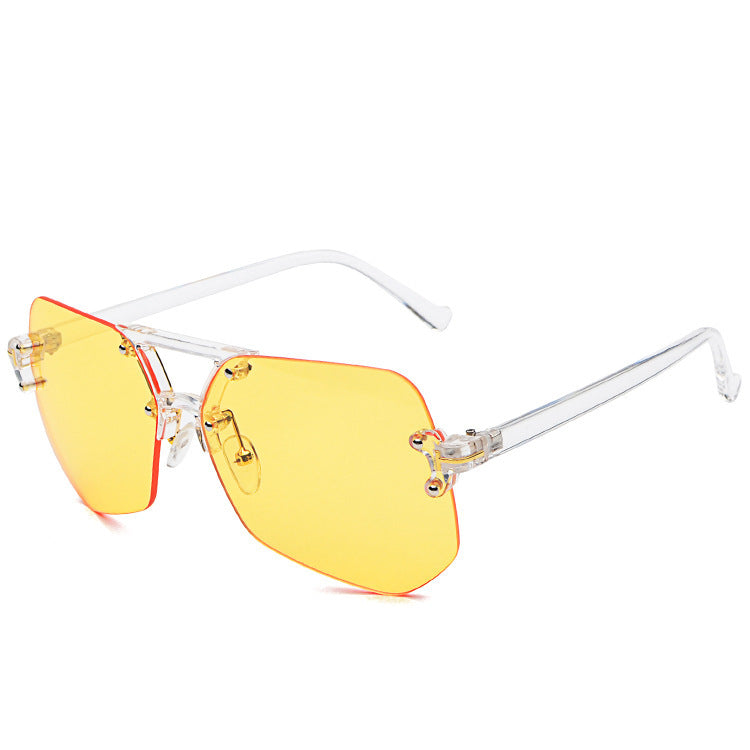 Frameless Sunglasses UV400 Protection Resin Frame Fashion Eye Protection For Everyday Wear Sun Shield Gear Now