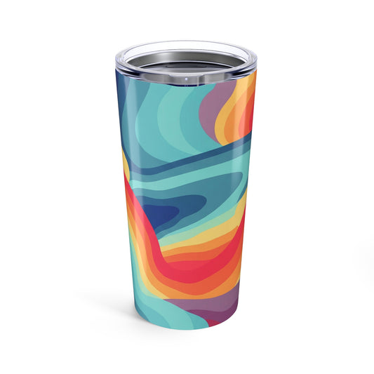 20Oz Stainless Steel Beverage Tumbler With Double Wall Vacuum Insulation Leak Proof Lid Printed Graphics