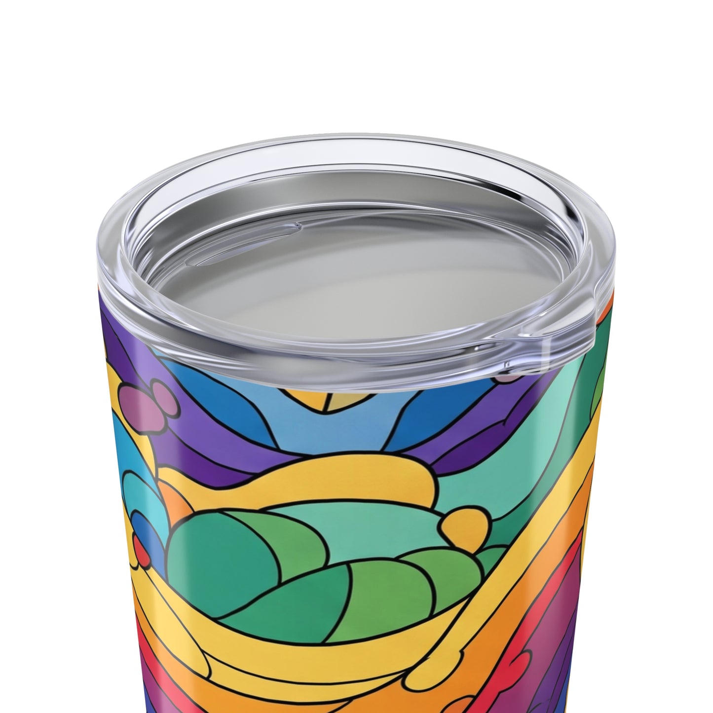20oz Stainless Steel Travel Tumbler Featuring Printed Design Double Wall Vacuum Insulated Spill Resistant BPA Free