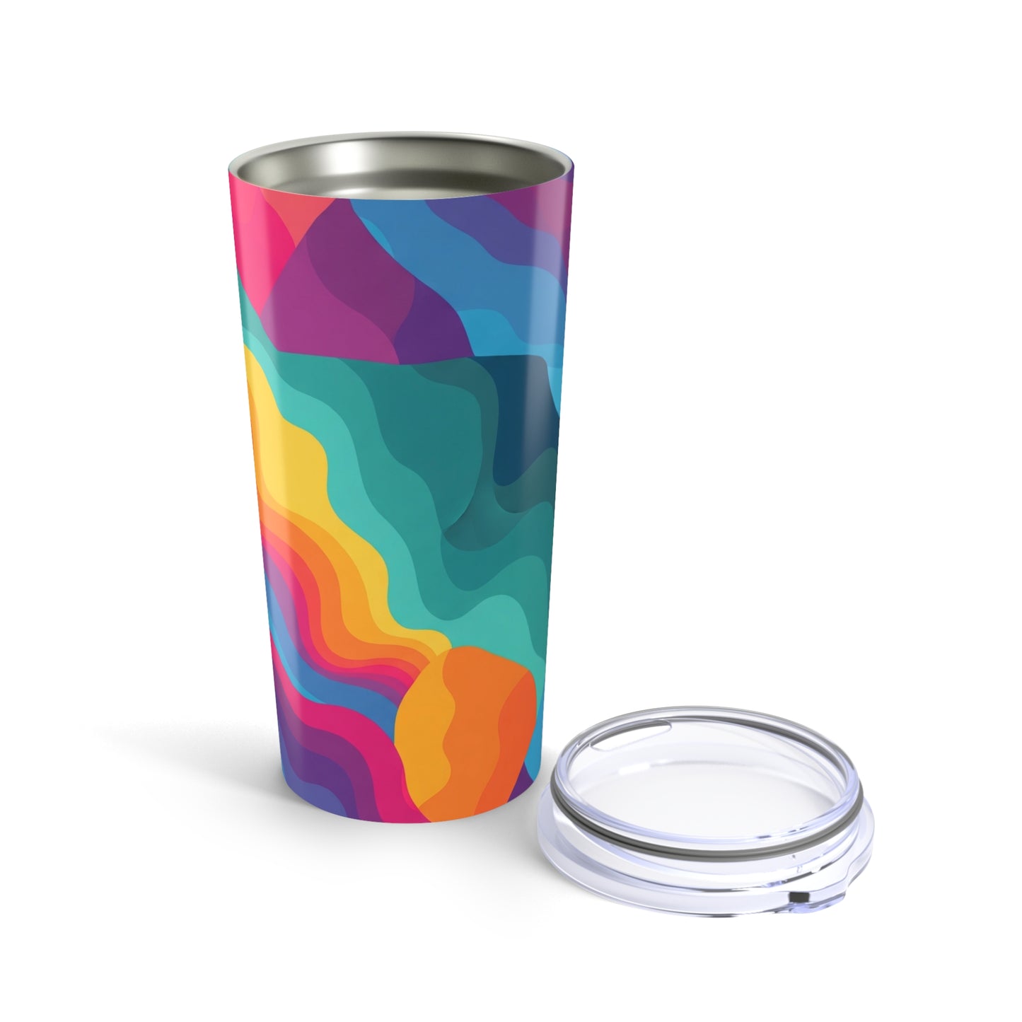 20oz Stainless Steel Tumbler With Double Wall Vacuum Insulation Leak Proof Travel Mug For Hot Or Cold Drinks