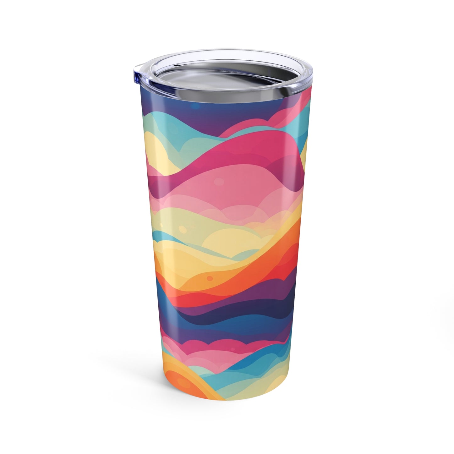 Printed 20oz Stainless Steel Tumbler With Double Wall Vacuum Insulation For Hot And Cold Drinks Spill Resistant Mug