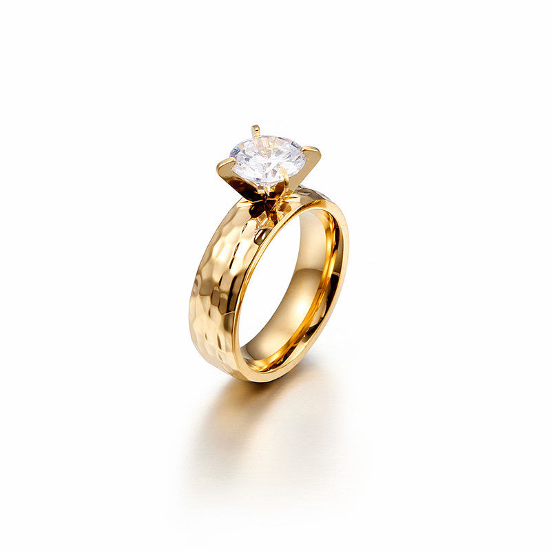 Geometric Couple Ring Set With Electroplated Finish Individually Packaged Gift For Opening Ceremony Gift Ideas