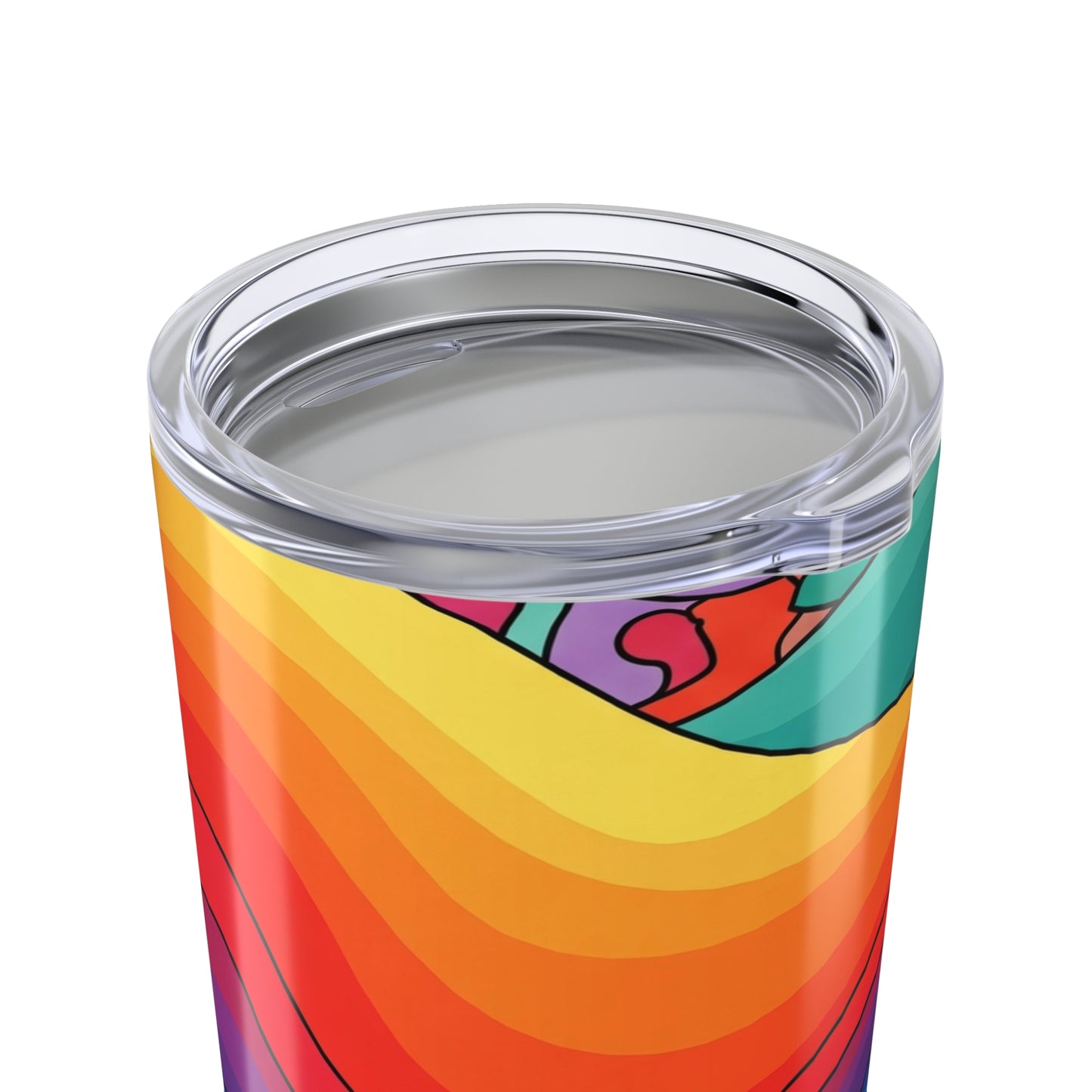 20oz Stainless Steel Tumbler With Double Wall Vacuum Insulation Printed Design Spill Resistant For Hot And Cold