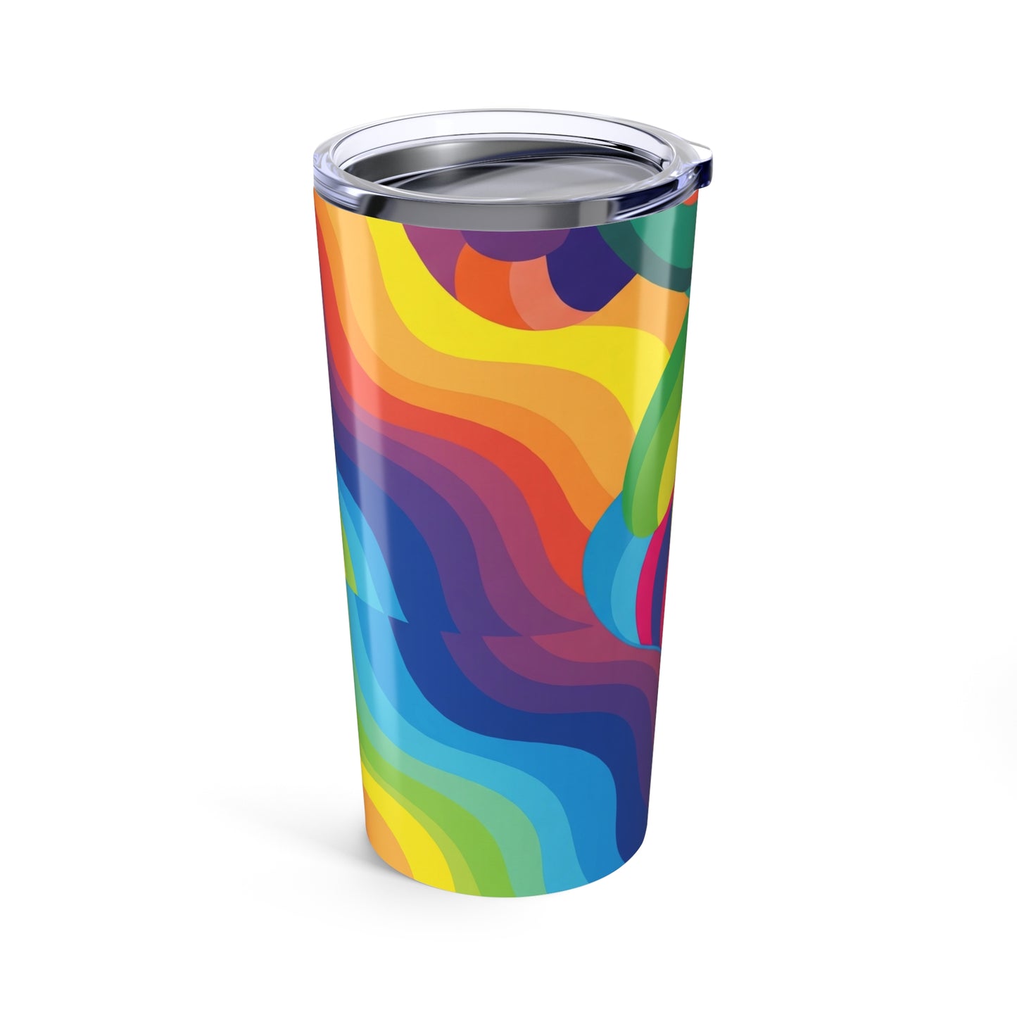 20 Ounce Stainless Steel Tumbler With Double Wall Insulation Printed Spill Resistant Design For Hot And Cold