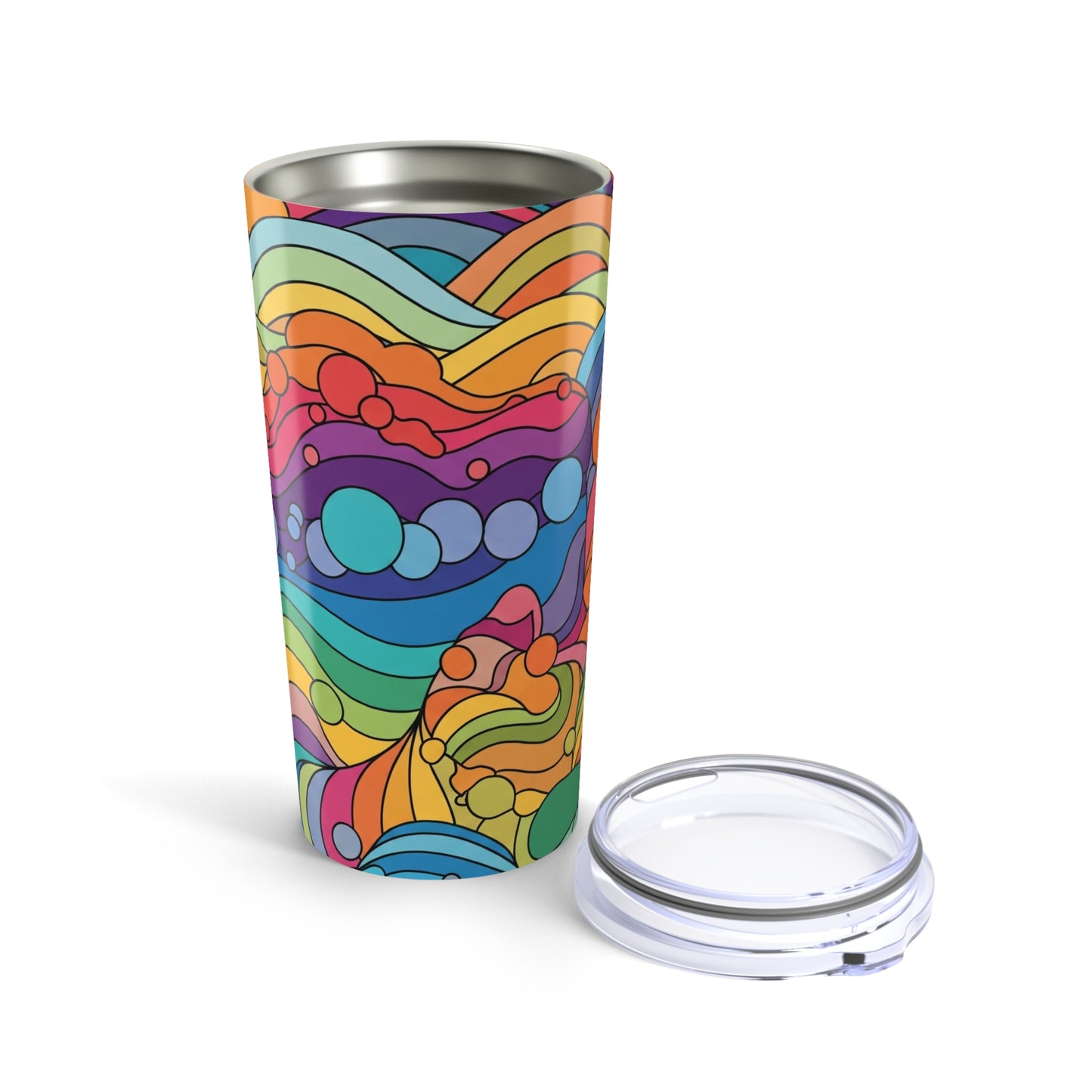20oz Steel Coffee Cup Double Wall Vacuum Insulation Keeps Hot Or Cold Beverages Leak Proof BPA Free Dishwasher Safe