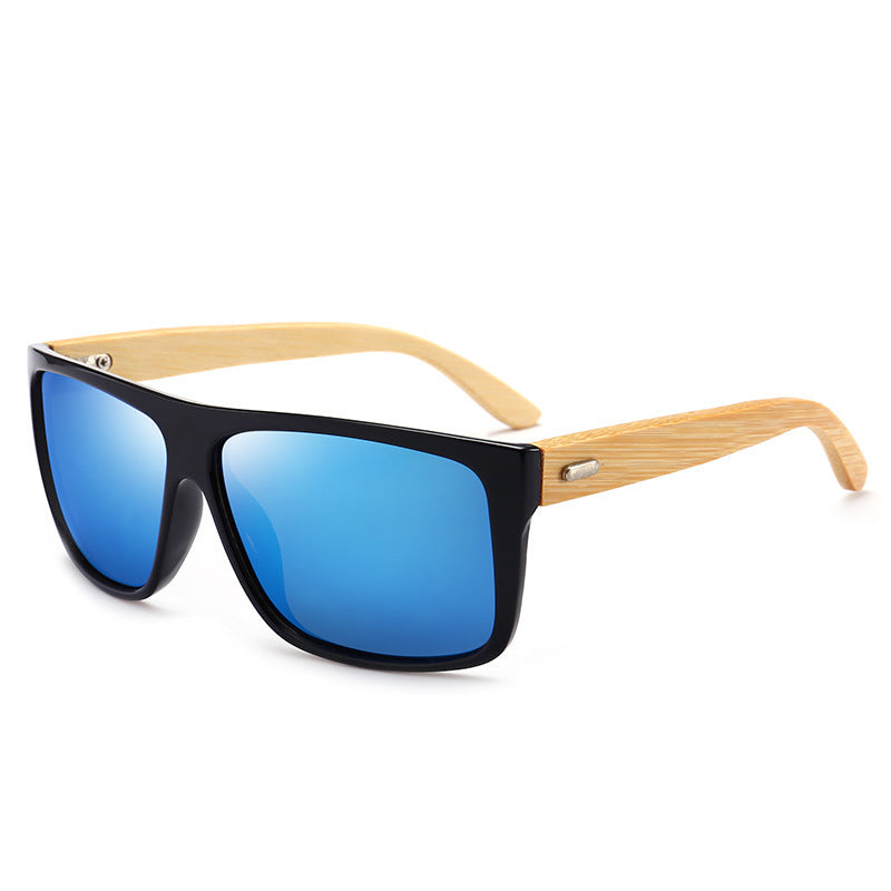 Men Polarized Sunglasses Bamboo Frame UV Protection Lightweight For Outdoor Activities Shading Anti UV All Day Comfort
