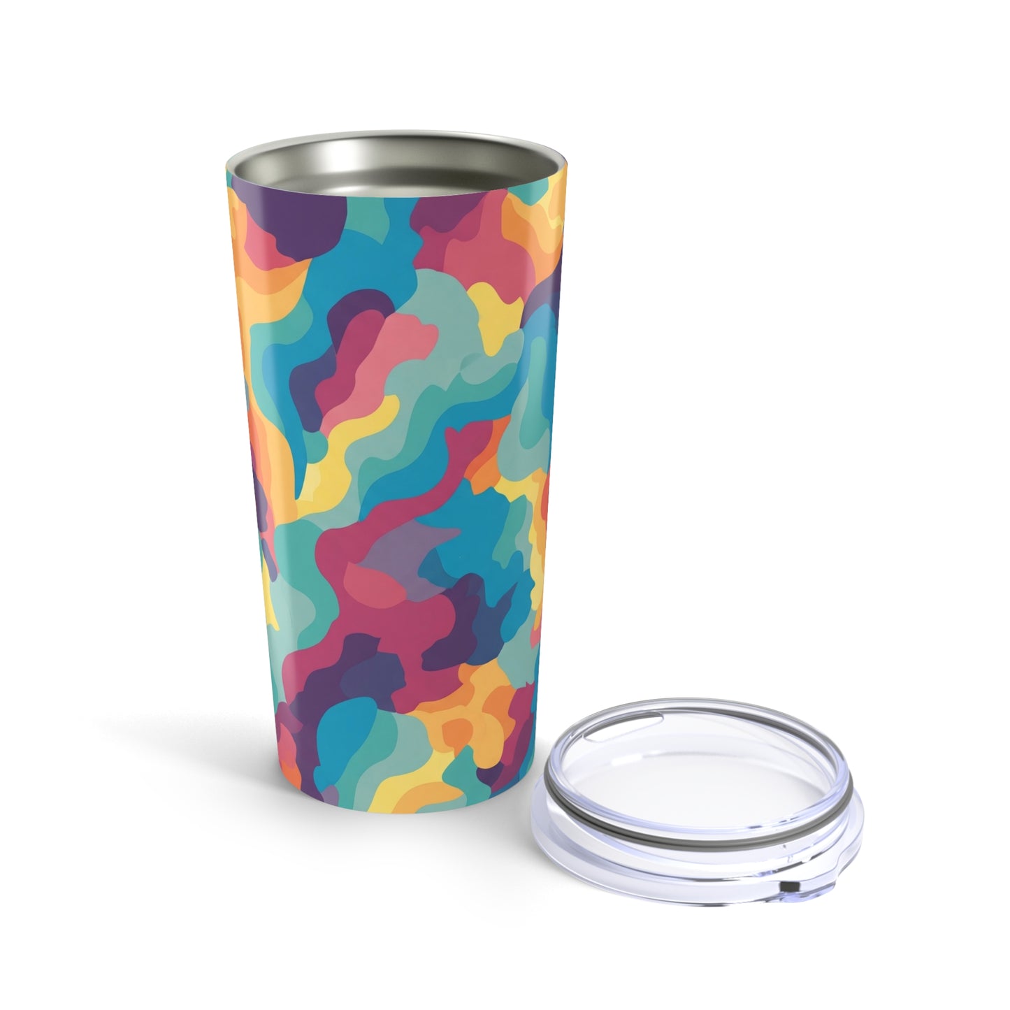 20oz Stainless Steel Tumbler With Double Wall Vacuum Insulation Leak Proof Printed Design For Hot And Cold