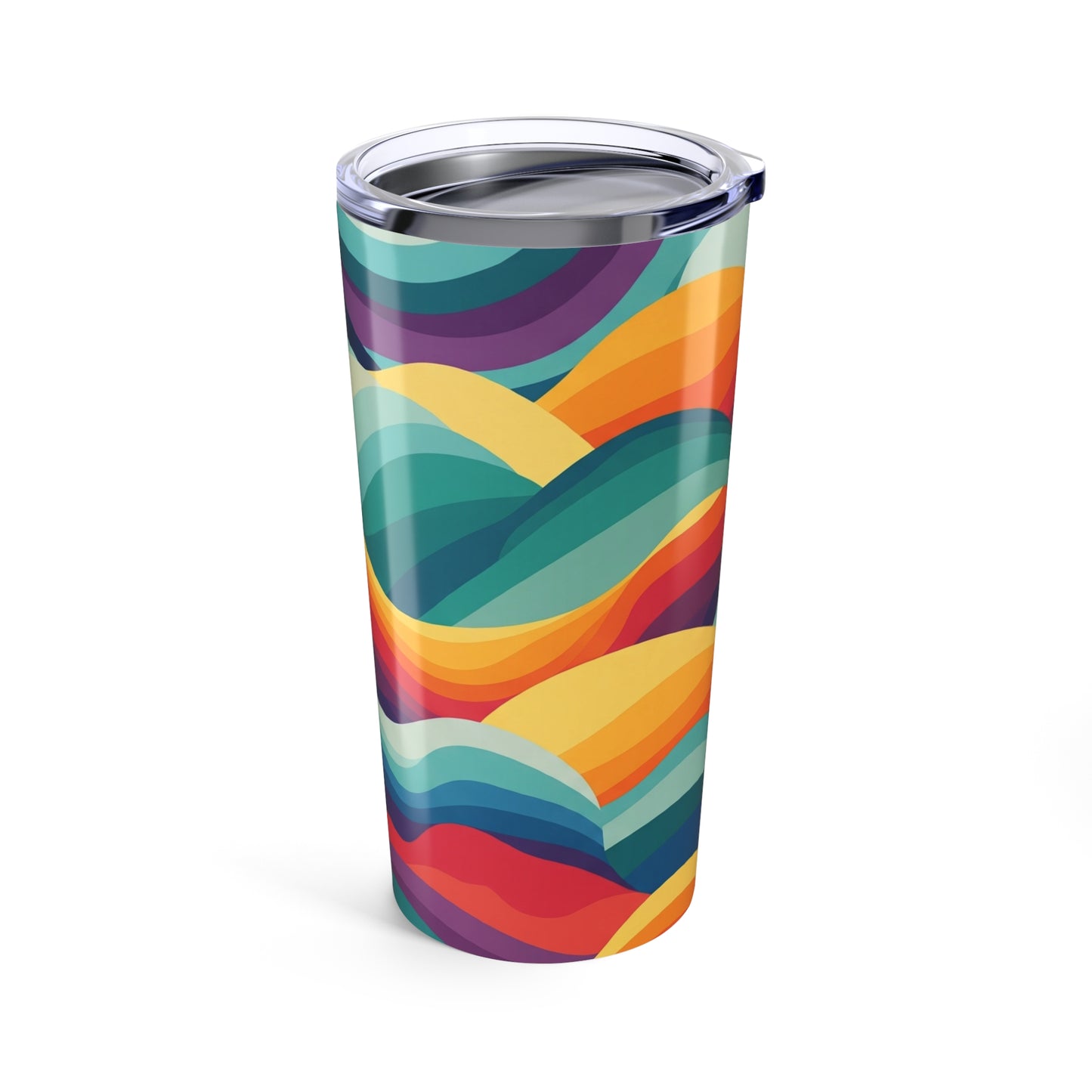 20oz Stainless Steel Tumbler With Printed Design Double Wall Vacuum Insulation Spill Resistant And Dishwasher Safe