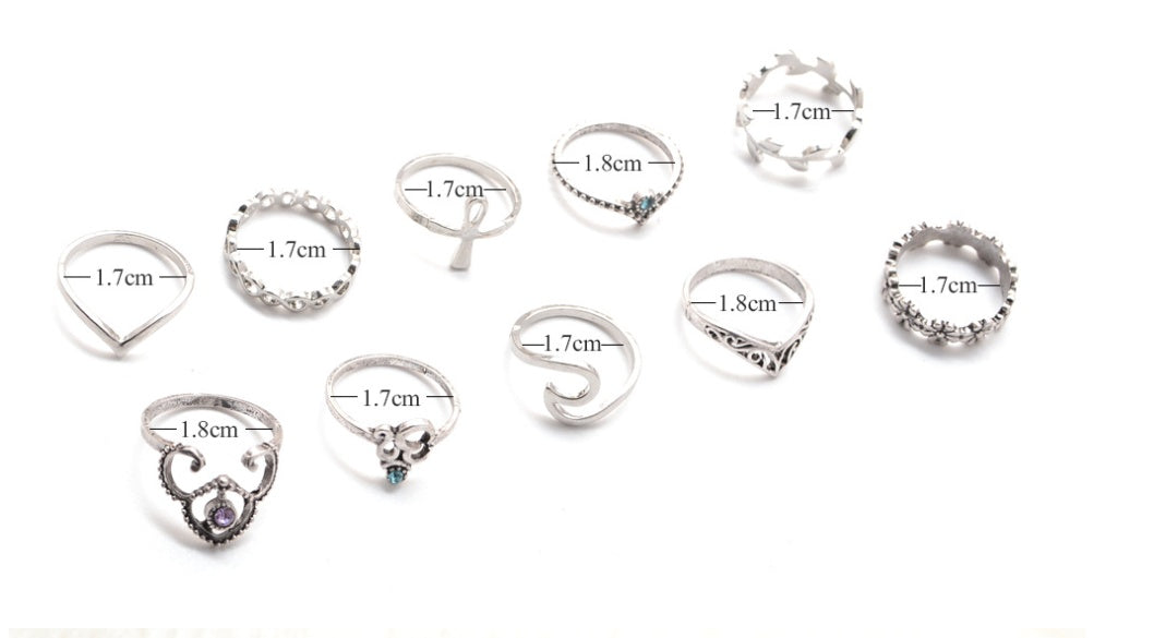 Womens Alloy Ring European Geometric Openwork Carved Knuckle Ring Statement Jewelry for Women And Girls Trendy