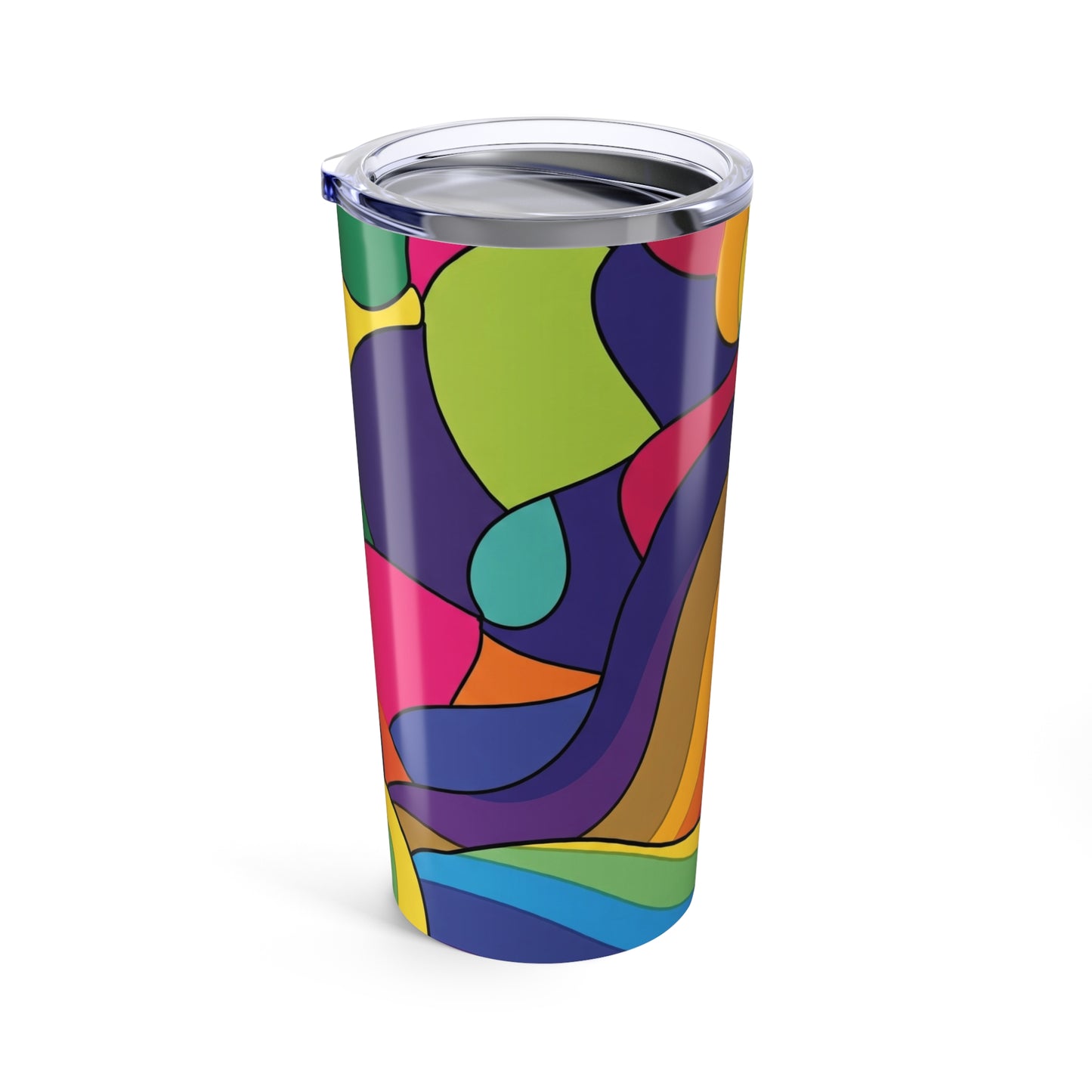20oz Stainless Steel Tumbler With Double Wall Vacuum Insulation Leak Proof Travel Mug Printed Pattern For Hot Or