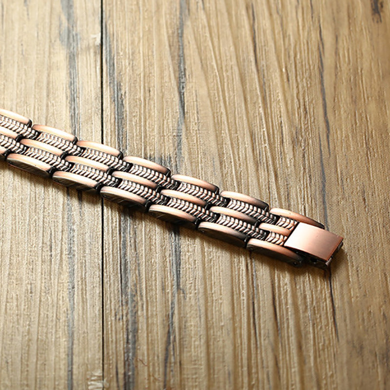 Mens Stainless Steel Bracelet With Geometric Design And Magnetic Closure For Anniversary Gift For Him Giftable