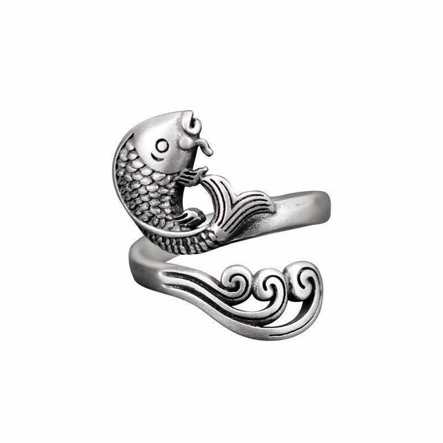 Womens Fashion Rings Set Retro Punkish Gothic Snake Dragon Animal Design Adjustable Alloy Rings Silver Jewelry