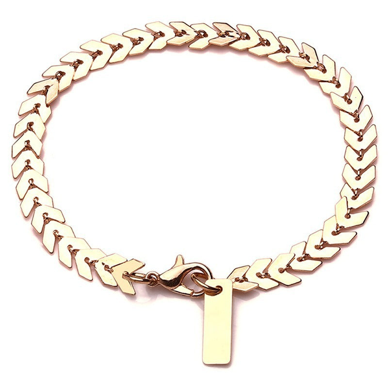 Womens Leaf Design Bracelet Electroplated Alloy Fashion Jewelry Elegant Gift Individually Packed Lightweight Durable