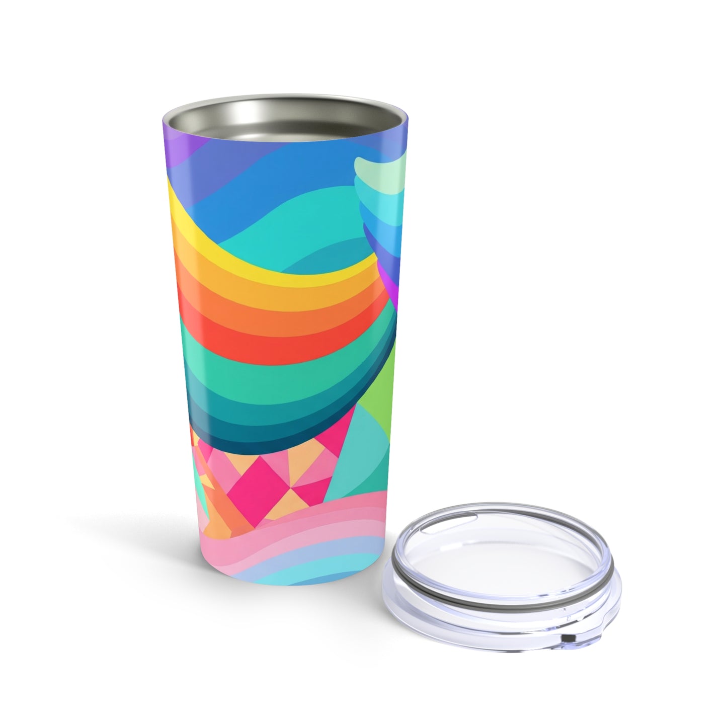20oz Stainless Steel Printed Tumbler Double Wall Vacuum Insulated Spill Resistant Durable Hot And Cold Travel Mug