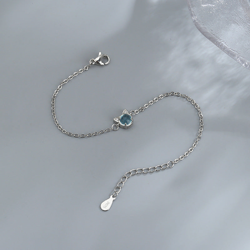 Womens Copper Bracelets Handmade Inlaid Zircon Stones Geometric Design Korean Jewelry Gift For Travel Birthday