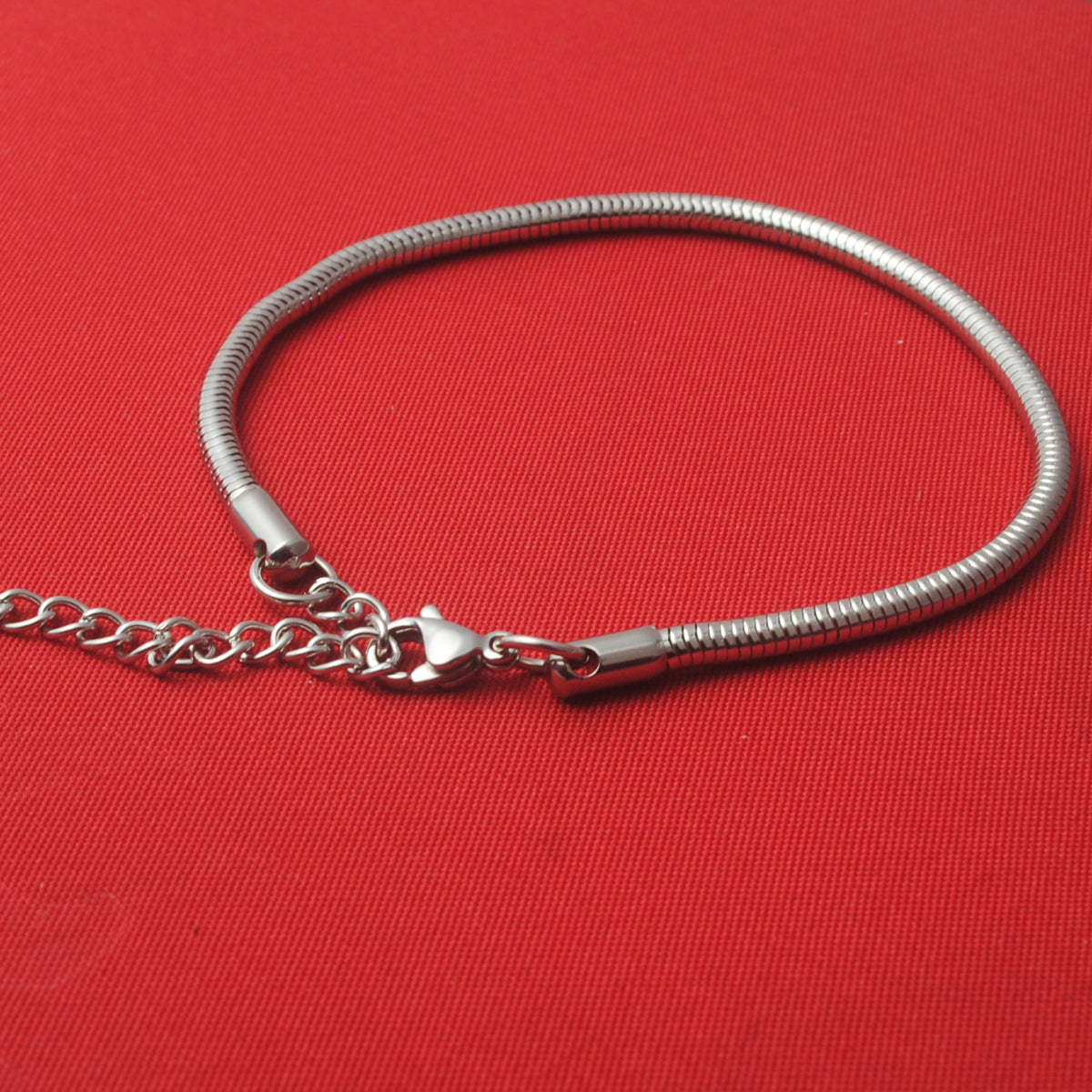 Girls Stainless Steel Bracelet Polished Snake Bones Chain Adjustable Length 16CM 18CM 20CM Geometric Jewelry