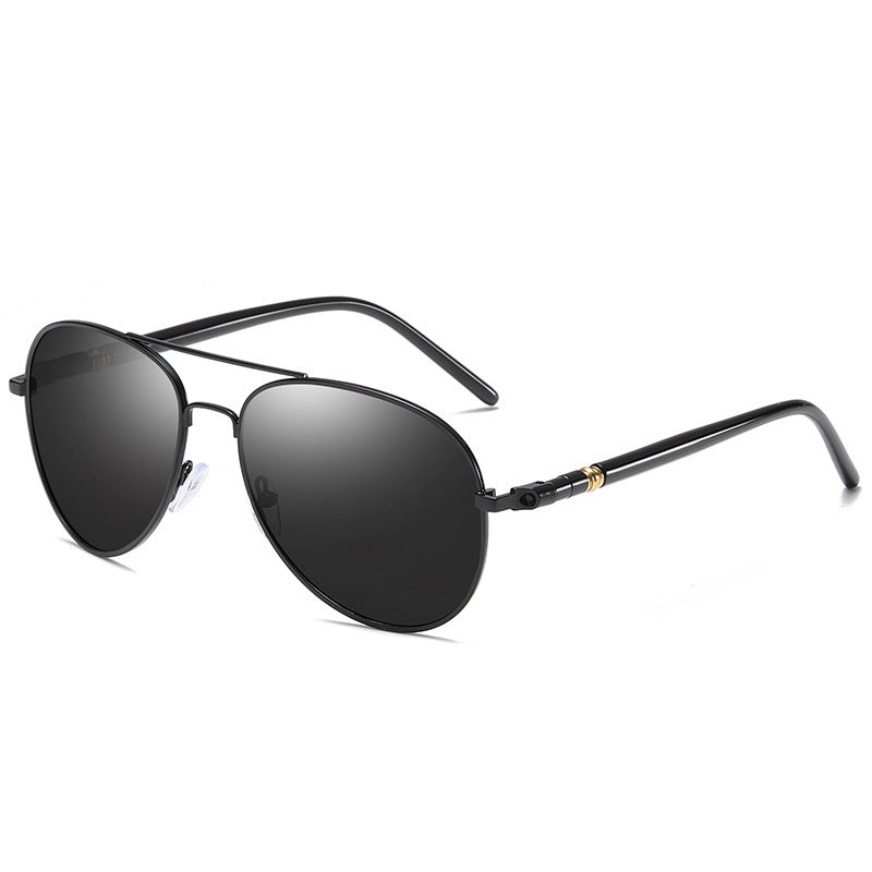 Mens Polarized Sunglasses With Color Changing Lenses Anti Glare UV Protection Lightweight Alloy Frame UV Guard