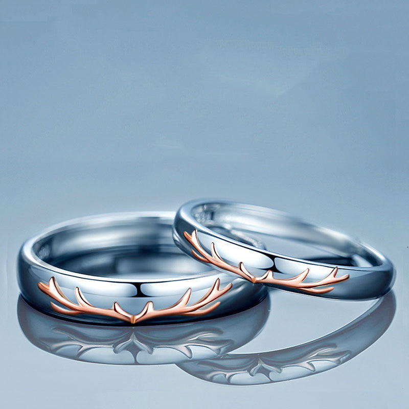 Sterling Silver Zodiac Animal Ring Set For Men And Women Matching Pairs Electroplated Jewelry His And Hers Now