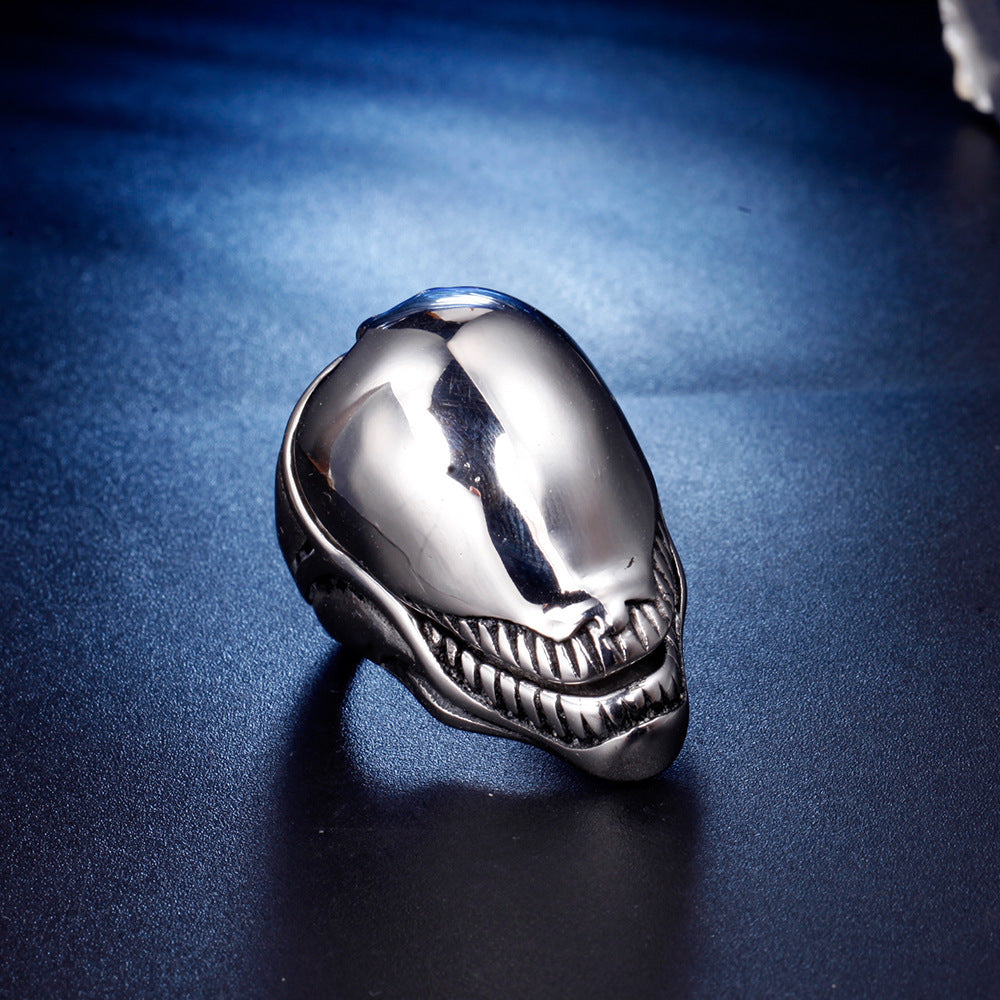 Mens Fashion Ring European And American Style Steel Band For Him Size 7 8 9 10 11 12 13 Versatile Style Accent