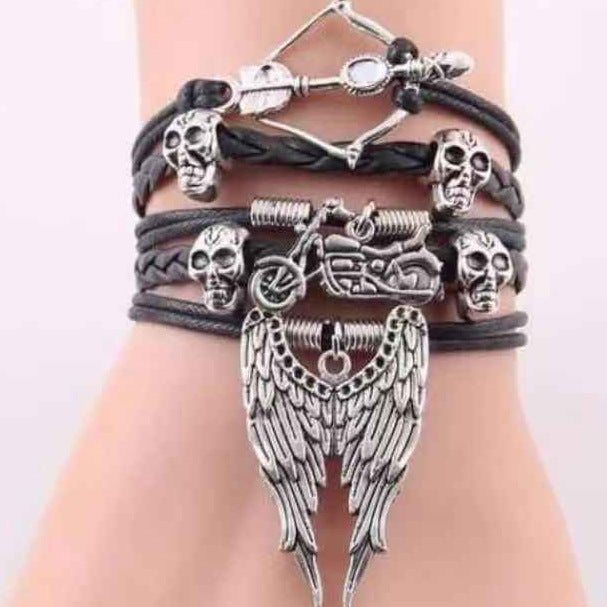 Hand Woven Leather Rope Bracelet Braided Wristband For Women And Girls Gift Jewelry Antioxidant Everyday Style Gift Idea