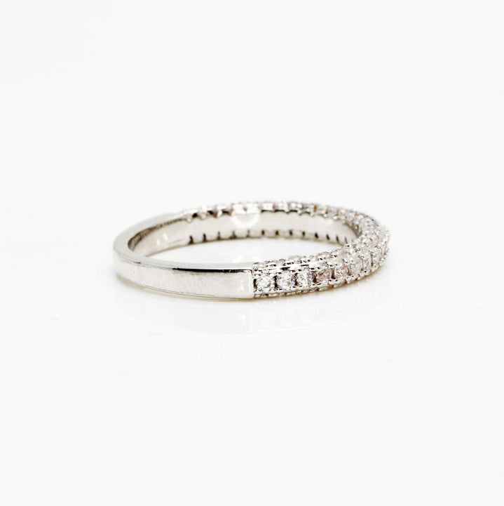 New Flash Diamond Round Princess Ring Fashion Female Engagement Marriage Diamond Ring Female