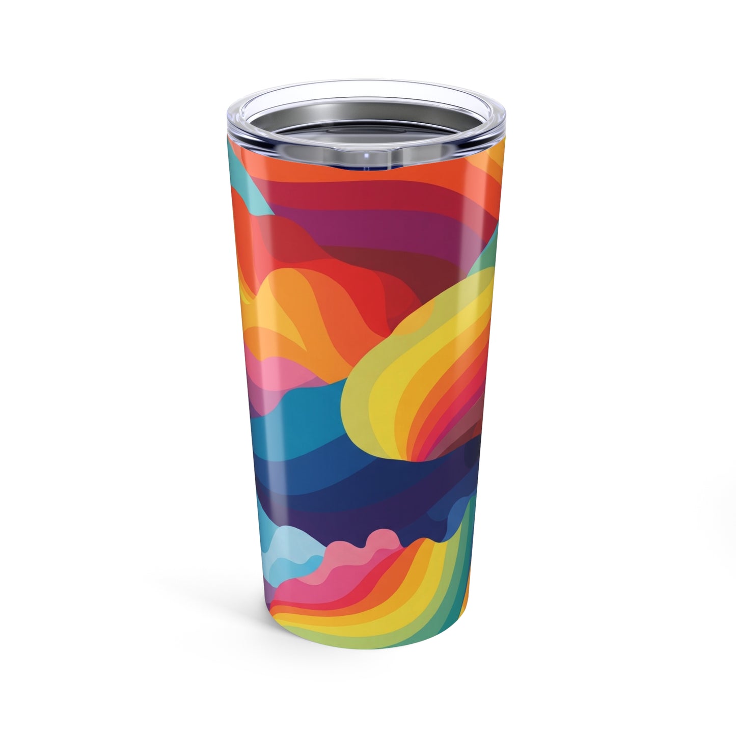 20oz Stainless Steel Printed Tumbler With Double Wall Insulation Travel Mug Spill Resistant For Hot And Cold