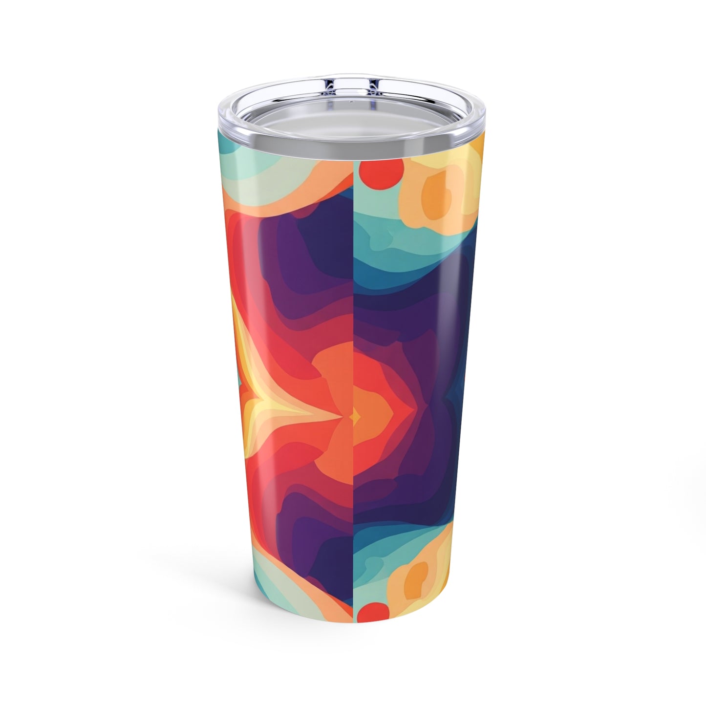 20oz Stainless Steel Tumbler With Double Wall Vacuum Insulation For Hot Or Cold Beverages Printed Design For Daily