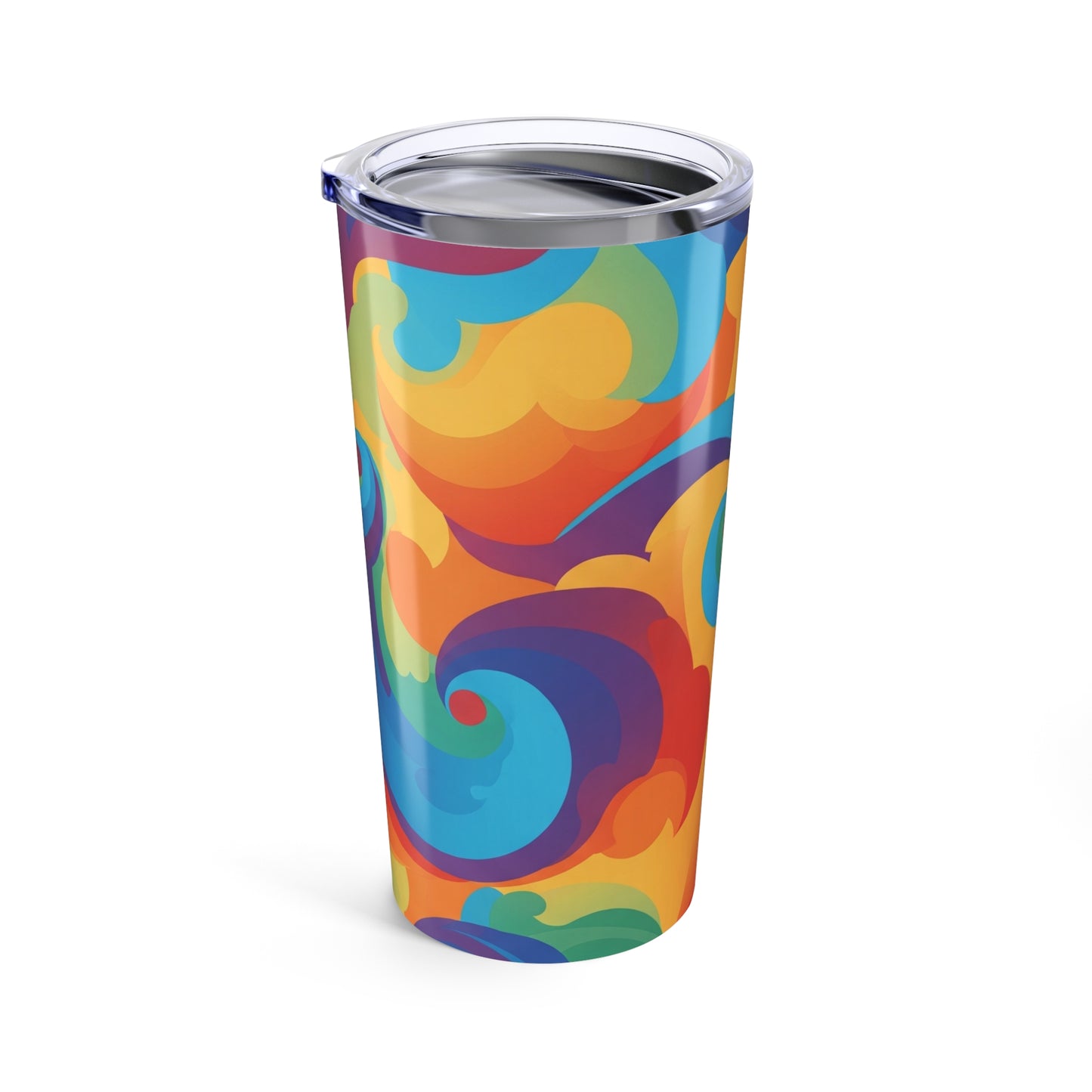 20 Oz Stainless Steel Tumbler With Double Wall Vacuum Insulation Spill Resistant For Hot And Cold Beverages Artwork