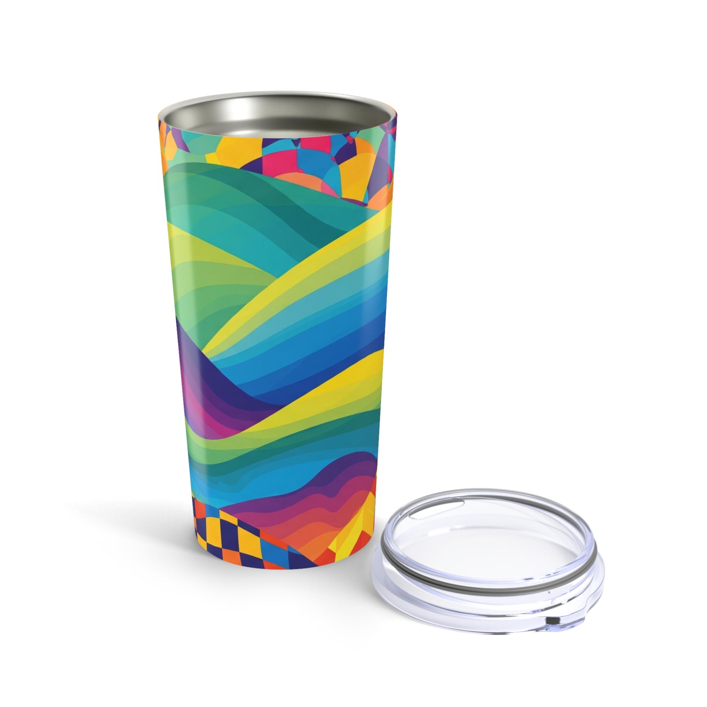 20 Ounce Steel Tumbler With Double Wall Vacuum Insulation For Hot Or Cold Beverages Spill Resistant Travel Mug