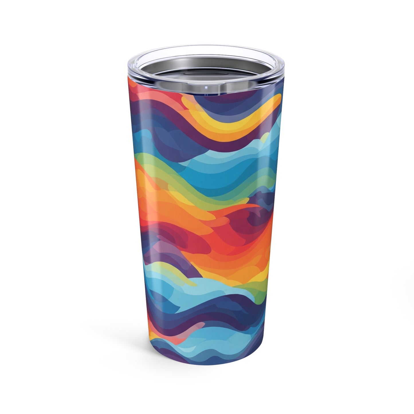 20oz Stainless Steel Tumbler Printed Design Double Wall Vacuum Insulation Keeps Beverages Hot Or Cold Travel Mug
