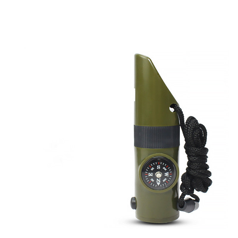 Outdoor Survival Whistle High Frequency Aluminum Keychain For Hiking Camping And Emergency Preparedness Three In One