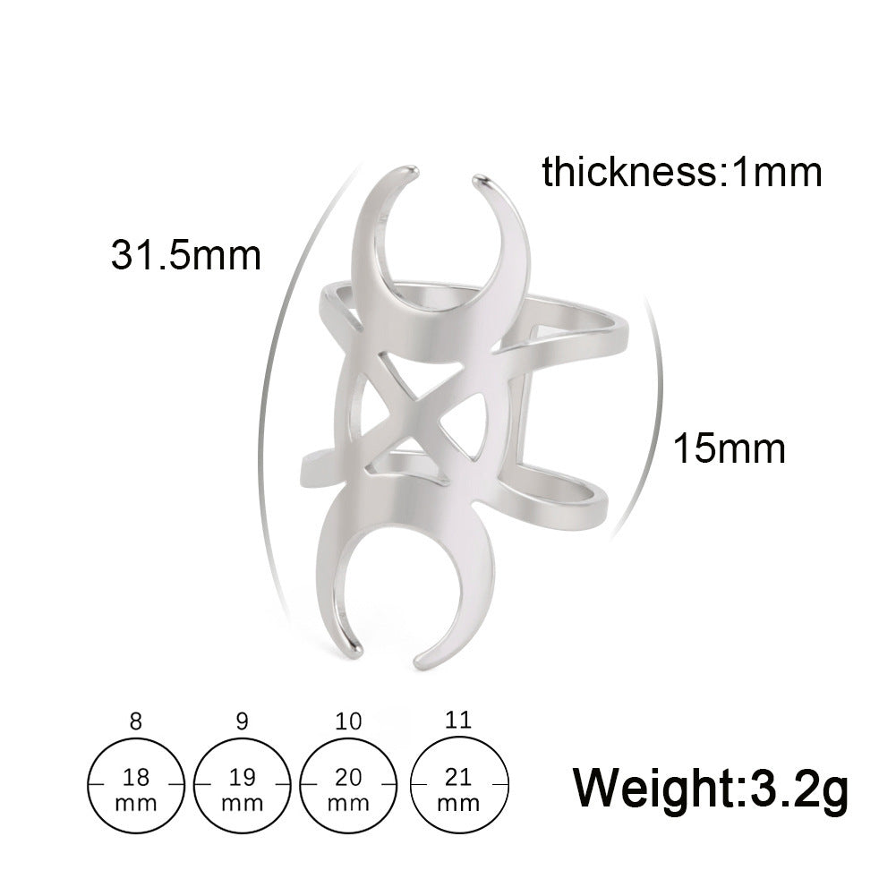 Girls Flower Ring Titanium Steel Electroplated Elegant Design Everyday Ring Floral Gifts For Her Size 8 9 10 11