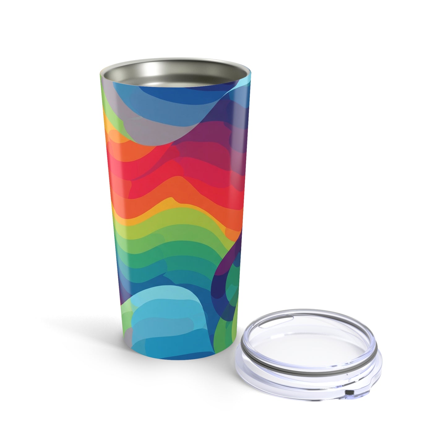 Twenty Ounce Stainless Steel Tumbler With Double Wall Vacuum Insulation Spill Resistant For Hot And Cold Beverages