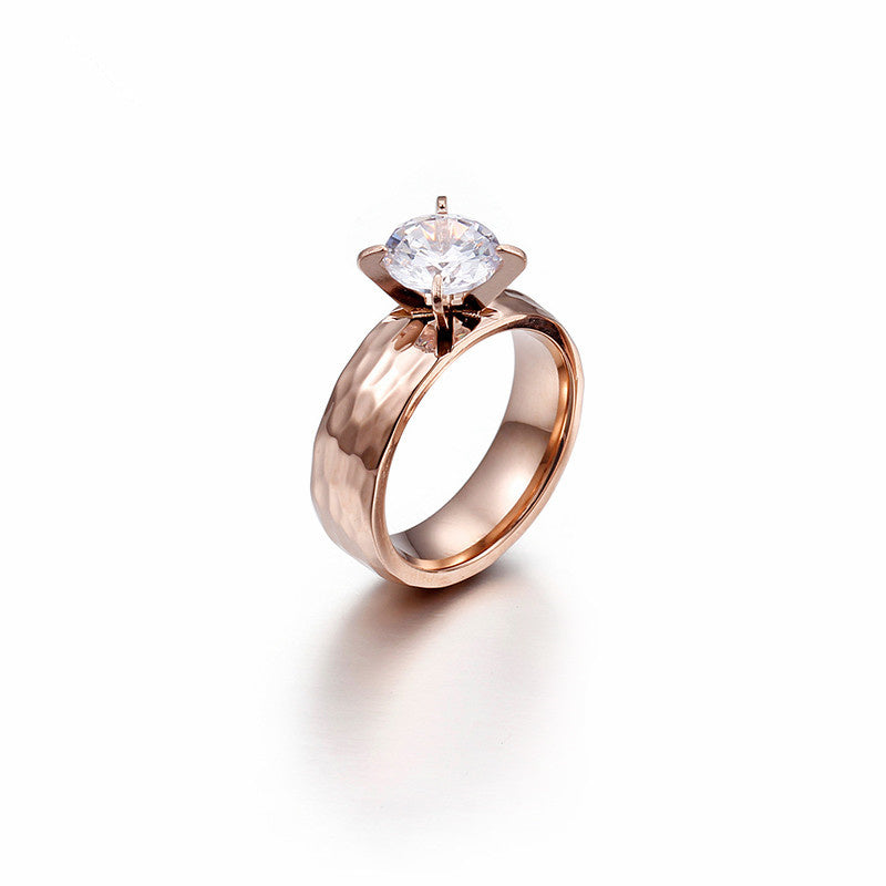 Geometric Couple Ring Set With Electroplated Finish Individually Packaged Gift For Opening Ceremony Gift Ideas