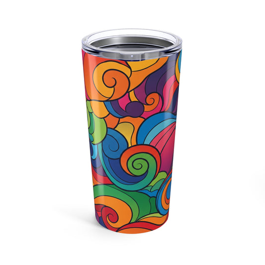 20 Oz Stainless Steel Printed Travel Mug With Double Wall Vacuum Insulation Spill Resistant For Hot Or Cold